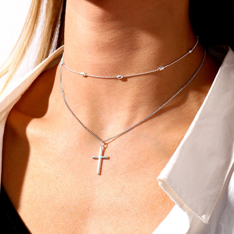 Croix Double-Layer Necklace