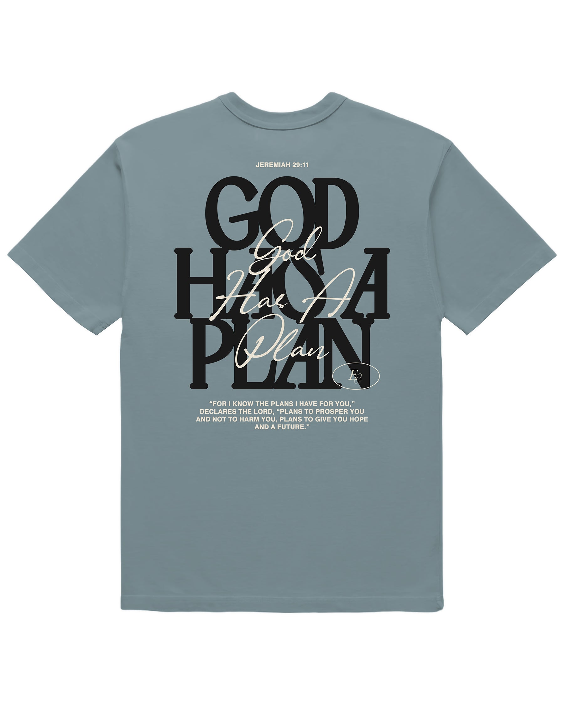 'God Has A Plan' Garment-Dyed Heavyweight T-Shirt