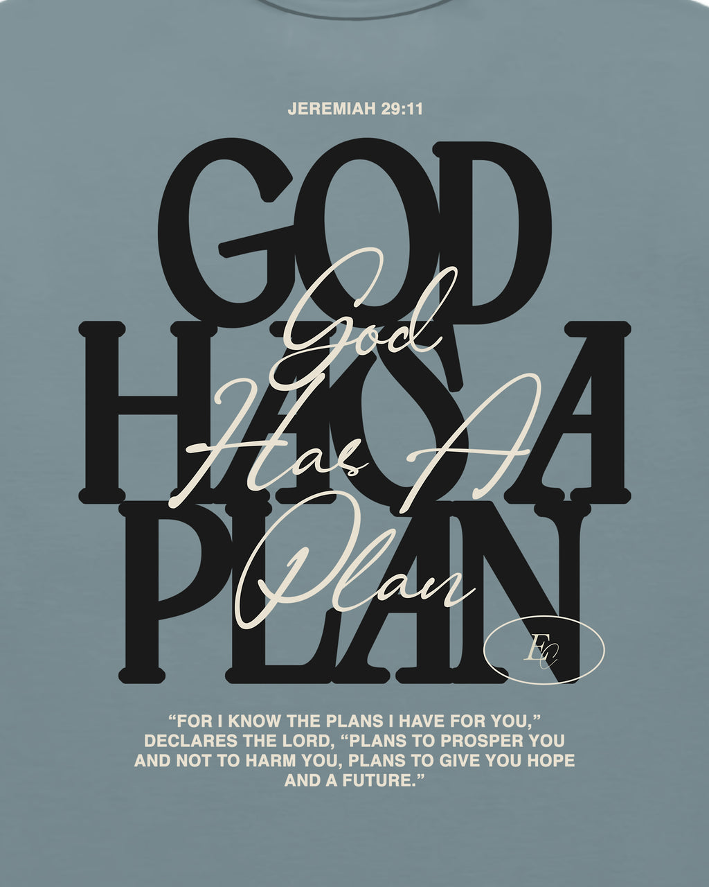 'God Has A Plan' Garment-Dyed Heavyweight T-Shirt