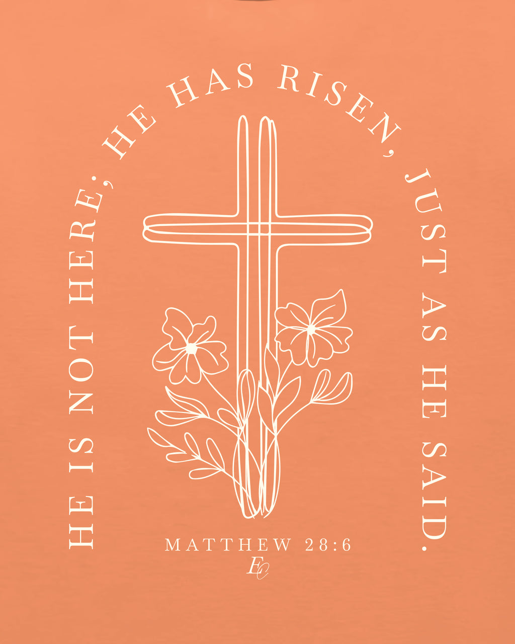 'He's Risen' Garment-Dyed Heavyweight T-Shirt