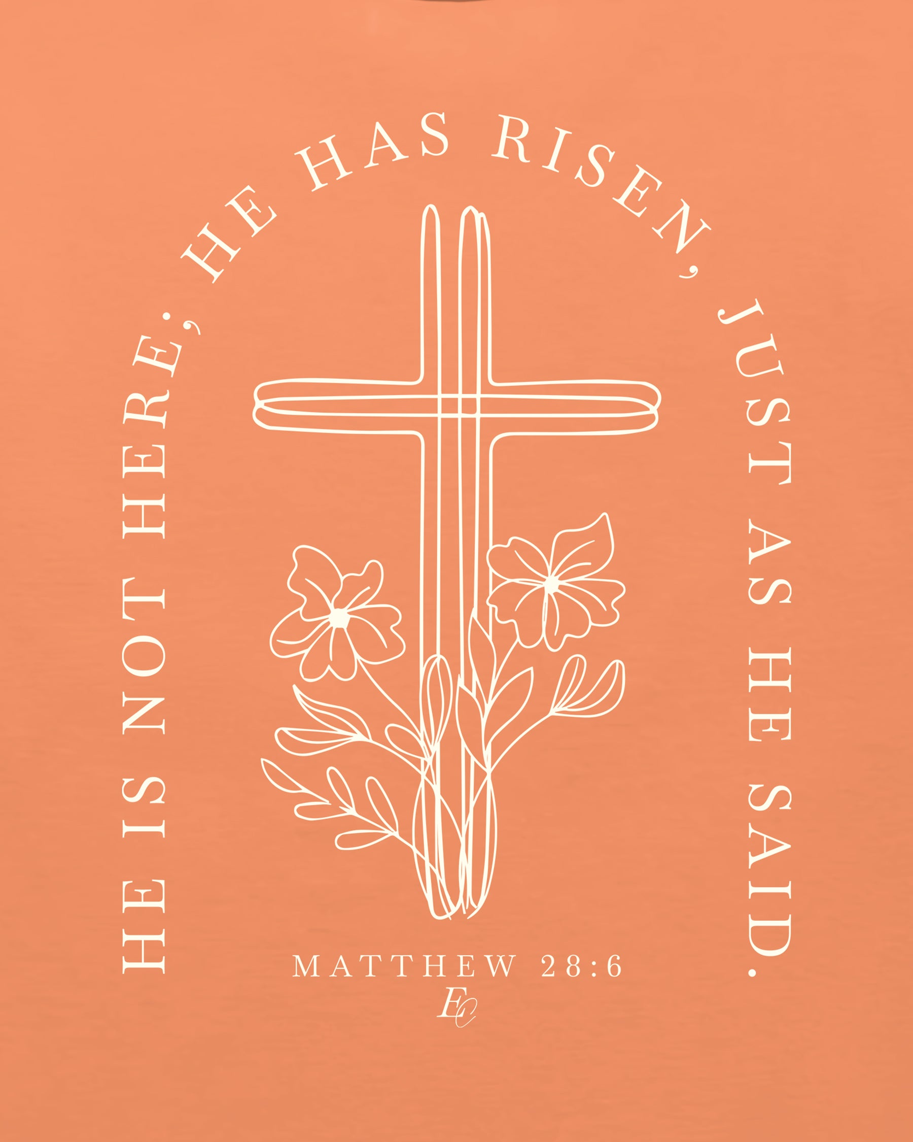 'He's Risen' Garment-Dyed Heavyweight T-Shirt