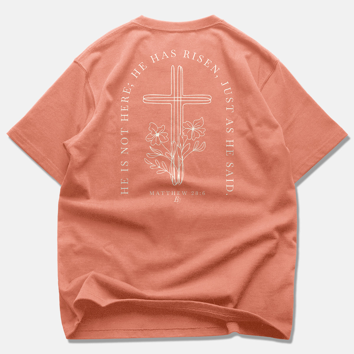 'He's Risen' Garment-Dyed Heavyweight T-Shirt