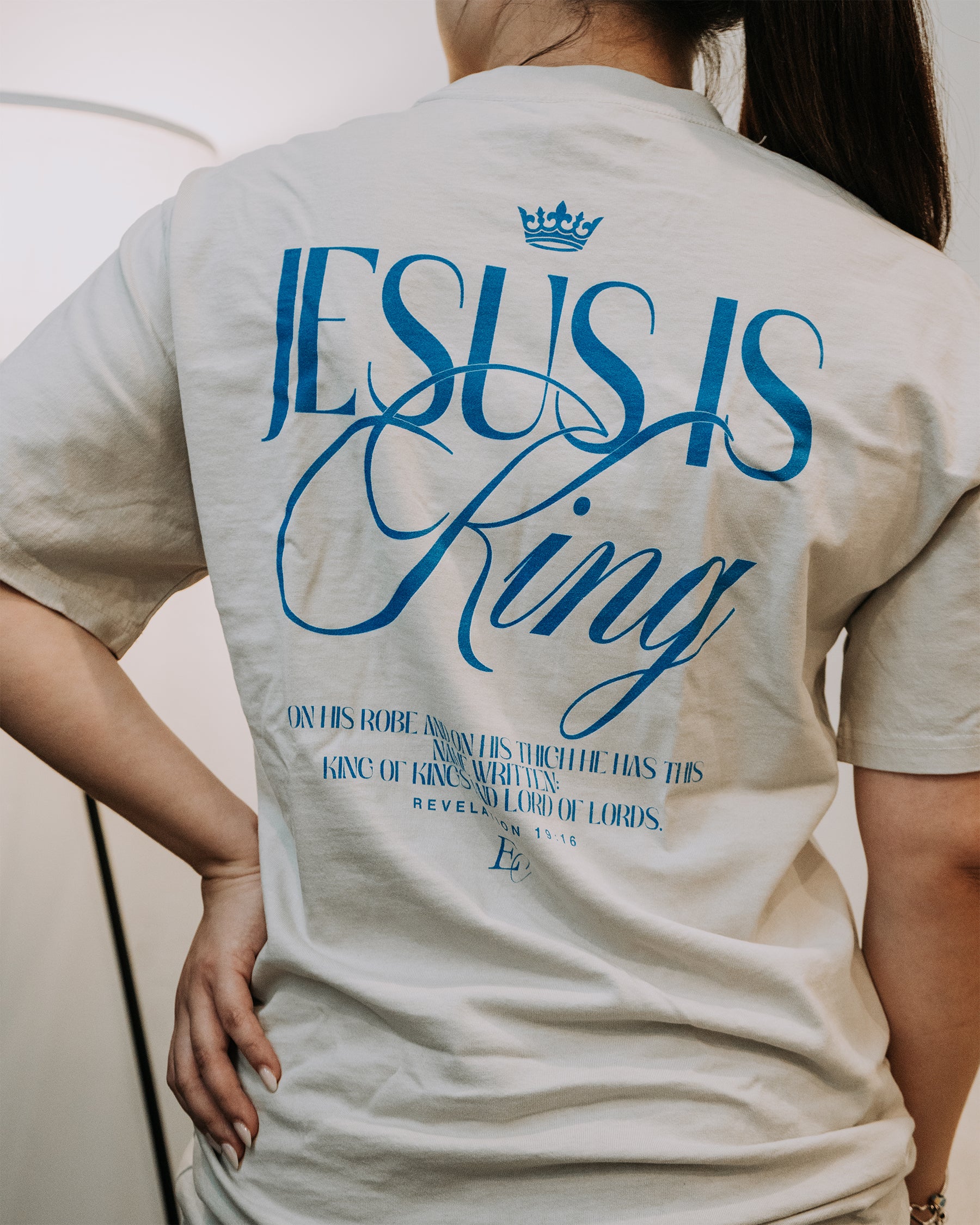 'Jesus Is King' Garment-Dyed Heavyweight T-Shirt