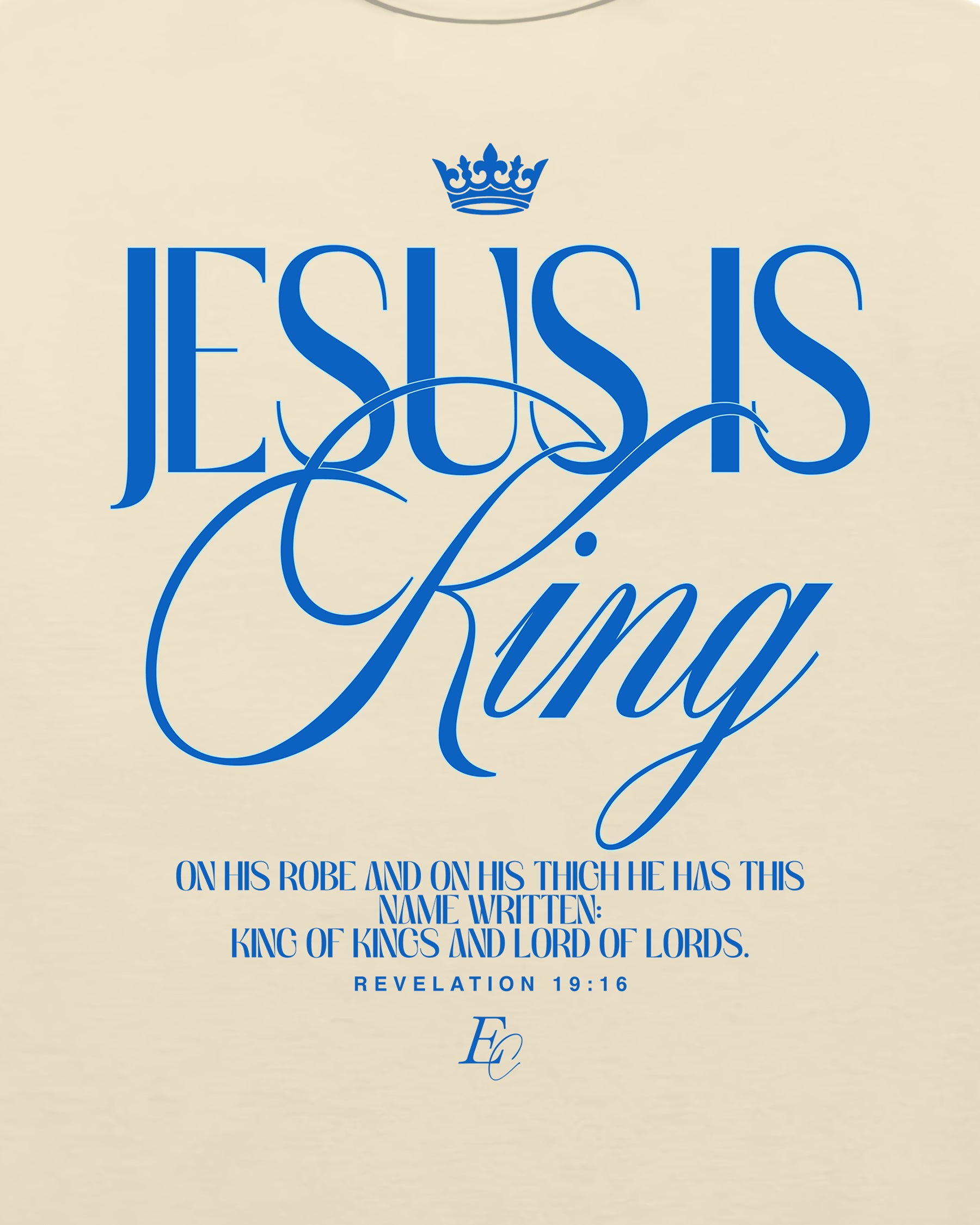 'Jesus Is King' Garment-Dyed Heavyweight T-Shirt