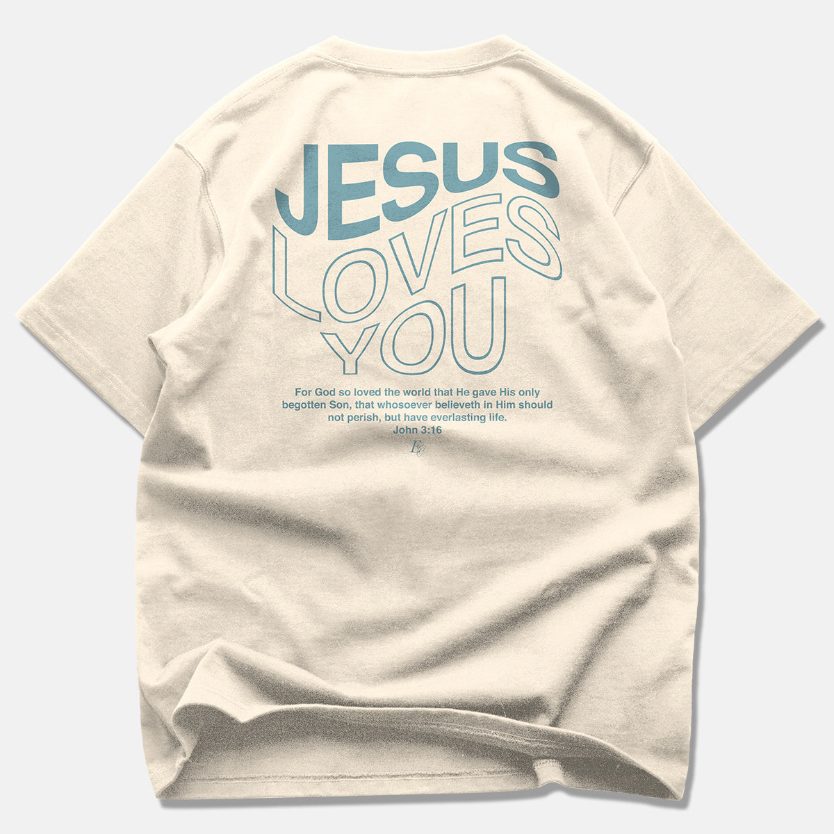 'Jesus Loves You' Garment-Dyed Heavyweight T-Shirt