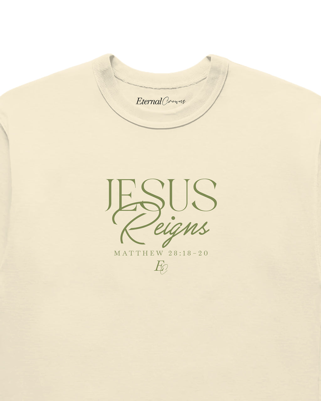 'Jesus Reigns' Garment-Dyed Heavyweight T-Shirt