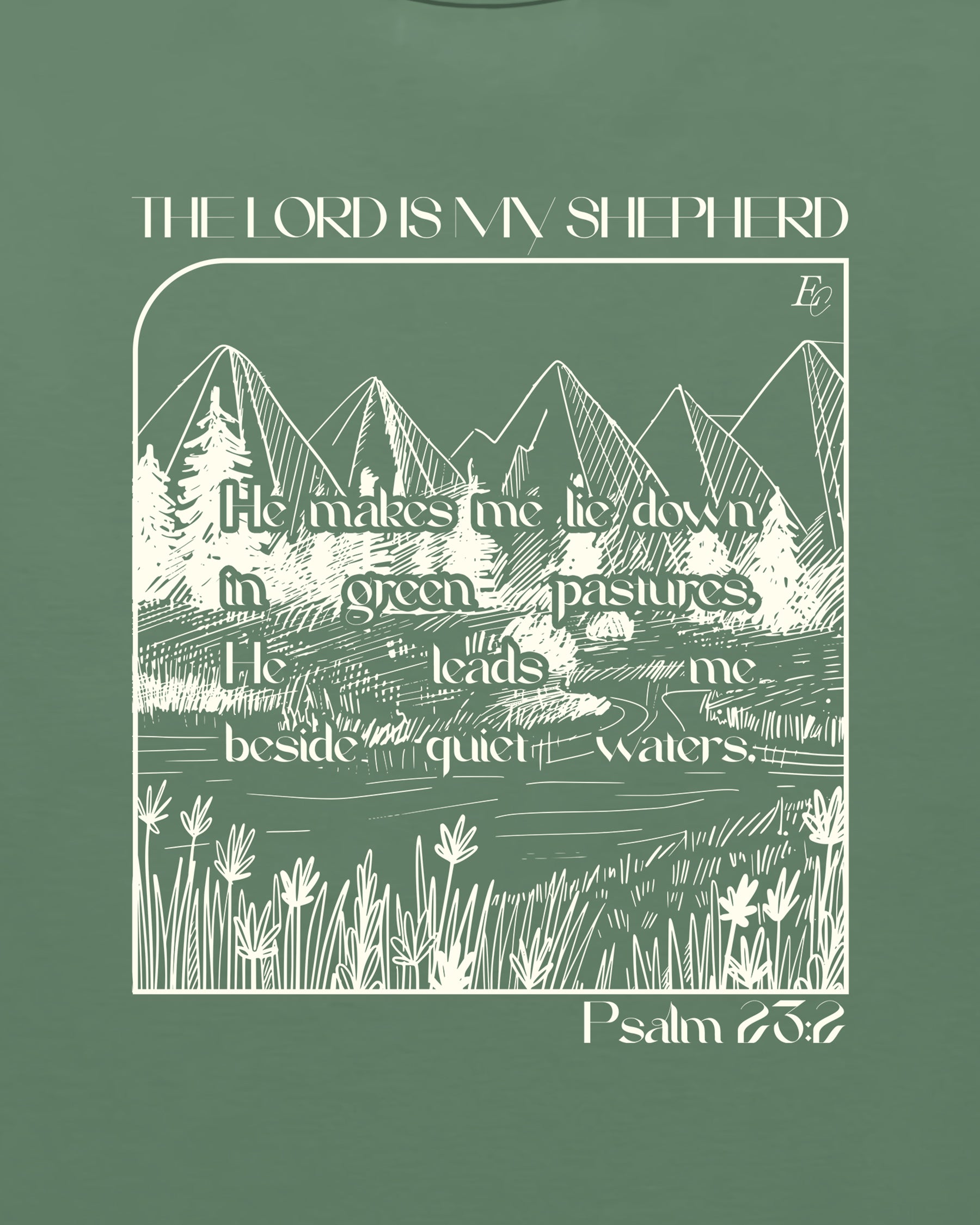 'The Lord Is My Shepherd' Garment-Dyed Heavyweight T-Shirt