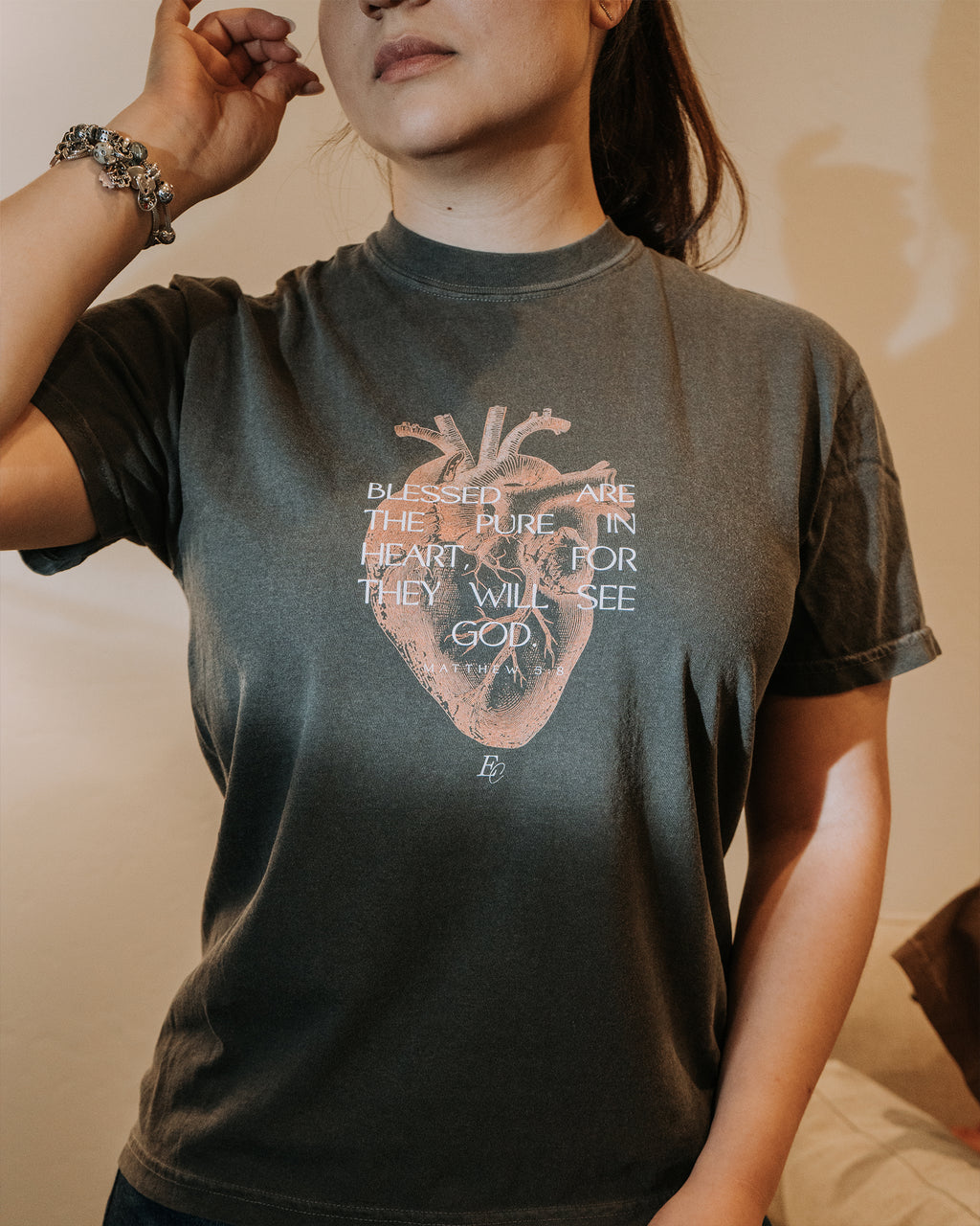 'Pure In Heart' Garment-Dyed Heavyweight T-Shirt