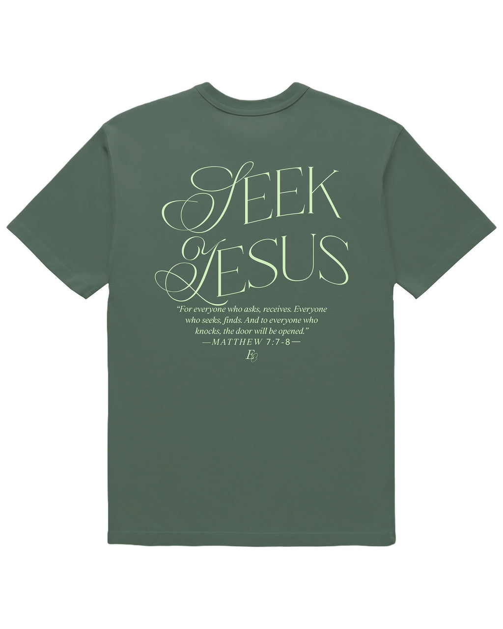 'Seek Jesus' Garment-Dyed Heavyweight T-Shirt