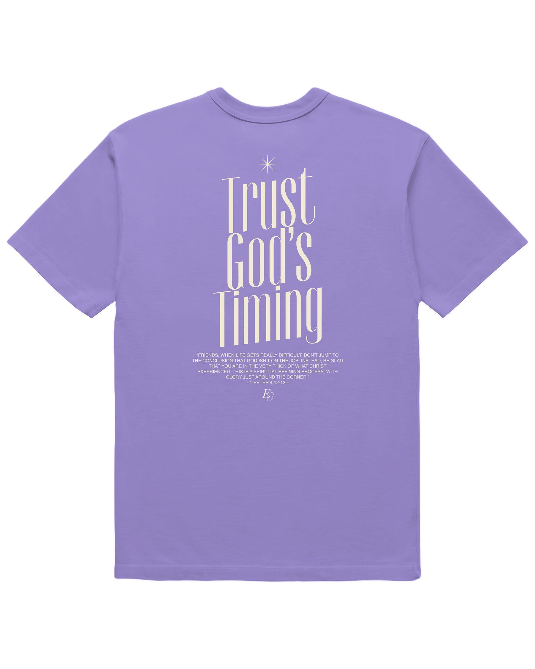'Trust God's Timing' Garment-Dyed Heavyweight T-Shirt