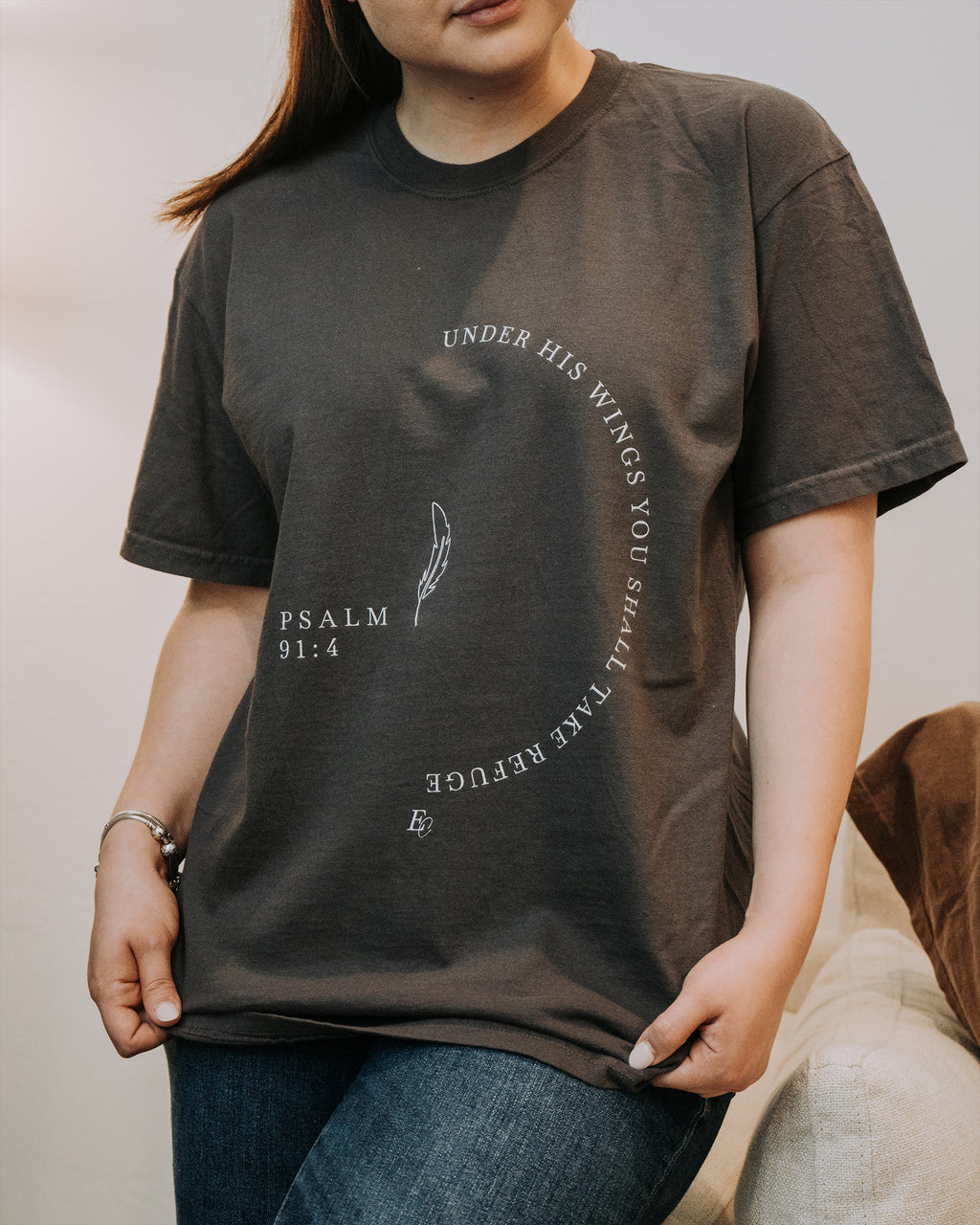 'Under His Wings' Garment-Dyed Heavyweight T-Shirt