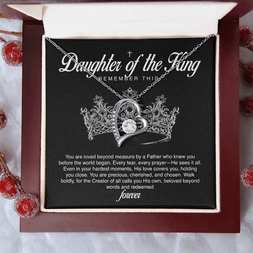 'Daughter of the King' Forever Love Necklace