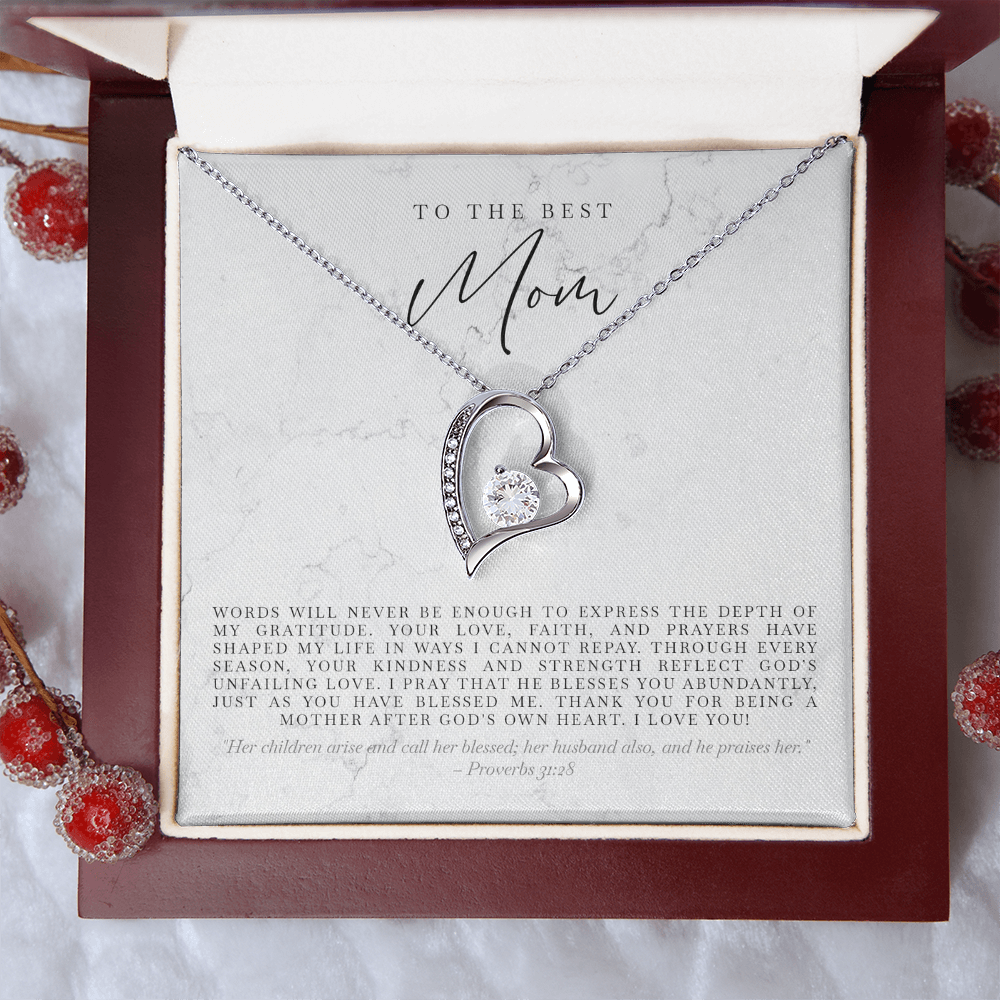 'Her Children Call Her Blessed' Love Necklace