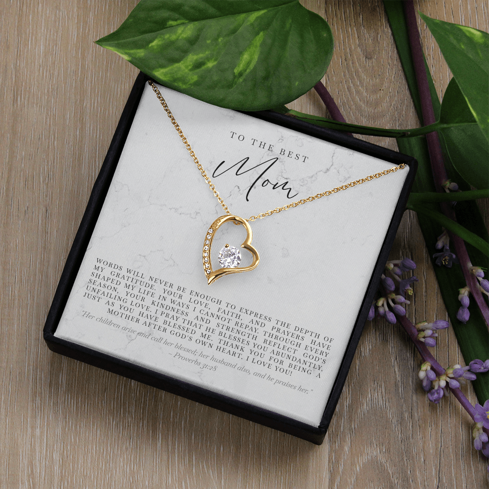 'Her Children Call Her Blessed' Love Necklace