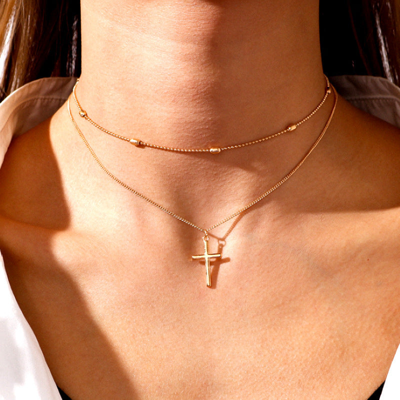 Croix Double-Layer Necklace